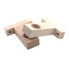 Coshar Wood Rod Holder, Ceiling Mount Closet Pole Socket Pipe