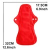 Juego de 6 almohadillas para orejas menstruales reutilizables e impermeables,