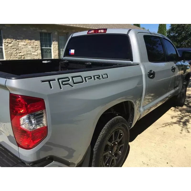 Advanced Trims 2X 3D Truck Bedside Inserts Emblem for Tundra