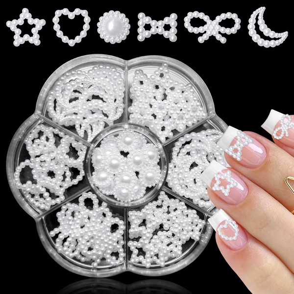 LuckForever 3D Nail Charms Cute Star Moon Bow Heart Charm