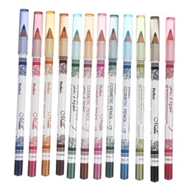 FOMIYES 36 Pcs -one Makeup Kit 12 Colors Eyeliner Lip Liner Eye Shadow Pencil Set