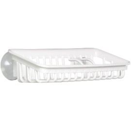 Squirrel Sponge Rack Holder, White, W 8.7 x D 4.6 x H 2.4 inches (22 x 11.7 x 6 cm), H&H