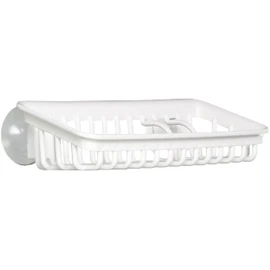 Squirrel Sponge Rack Holder, White, W 8.7 x D 4.6 x H 2.4 inches (22 x 11.7 x 6 cm), H&H