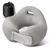 Neck Pillow for Airplanes,Portable Adjustable Travel Pillow with 360° Support,Memory