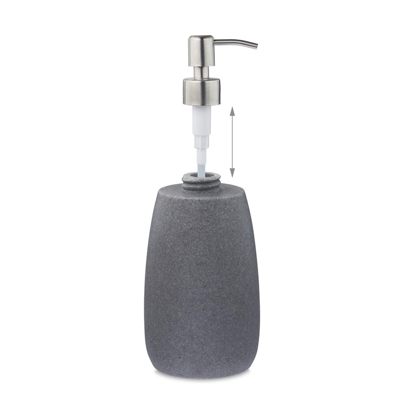 Relaxdays Soap Dispenser 300ml Refillable Bathroom Kitchen Liquid Soap Dispenser