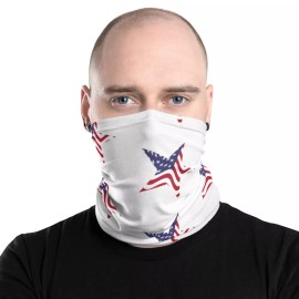PBGoods Patriotic Star Neck Gaiter Face Mask Facemask Alternative USA American NEW