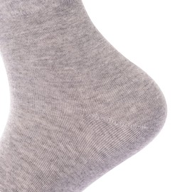 Calcetines de algodón fino para mujer, calcetines de algodón suave y cálido para mujer, calcetines de corte al tobillo, 5/10/25 pares, Gris (10 pares)., 6-11