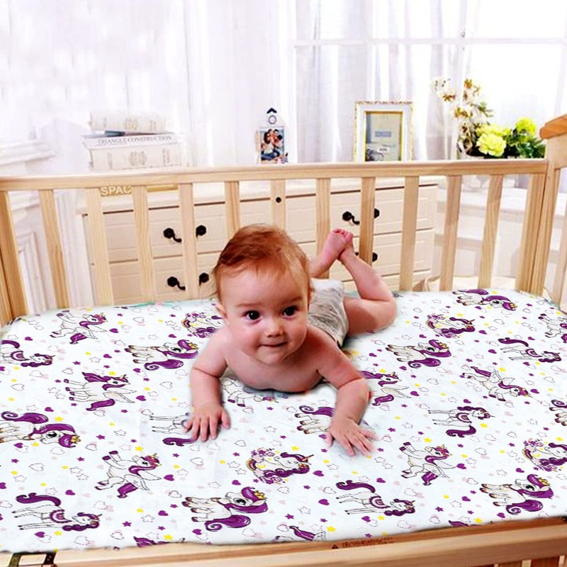 Indus Textiles 2 Pack Cot Bed Fitted Sheets Easy Care