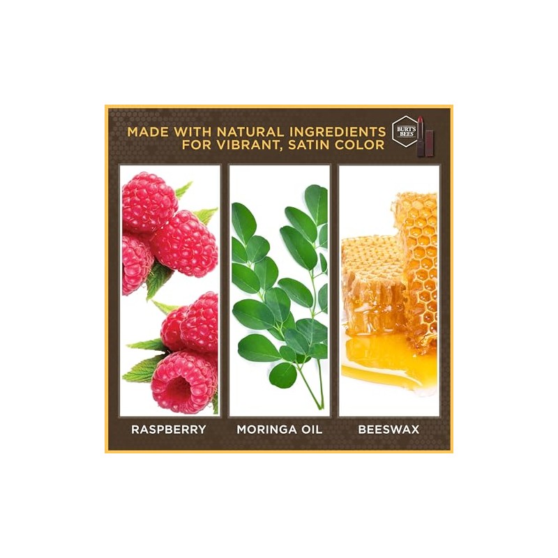 Burt's Bees 100% Natural Moisturizing Lipstick, Lily Lake, 1 Tube