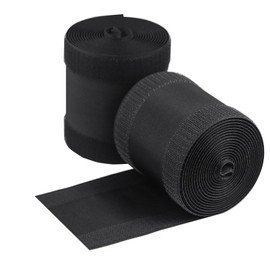 2pcs Floor Cable Cover Cords 3 Inch x 10 Feet Black Protect Cords Prevent a Trip Hazard Cable Protector for Commercial Office Carpet Cable Management