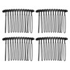 VOCOSTE 4 Pcs No Slip Hair Side Combs Accessories, Metal,