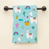 HGOD DESIGNS Alpaca Hand Towels, Cartoon Cute Llama Alpaca Cactuses