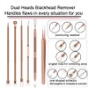 Pimple Popper Tool Kit, 6 Pcs Blackhead Remover Acne Needle