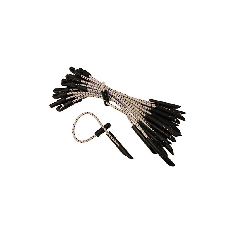 12-Inch Tarp Bungee Toggle Ties (20-Pack)