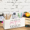 Yhtrg Mental Health Gifts Wooden Pen Pencil Holder for Desk,