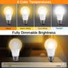 OUTON 3 Pack A19 LED Light Bulb with Remote Control,