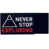 Never Stop Exploring Symbol Tactical Patch Embroidered Morale Applique Fastener