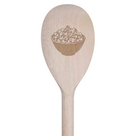 30cm 'Bowl of Popcorn' Wooden Cooking Spoon (SO00025644)