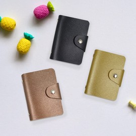 Modixun 4Pcs Credit Card Holder, Leather Business Card Organizer with 24 Card Slots, Credit Card Protector, Credit Card Wallet Sleeve Case for Managing Your Cards, Style D