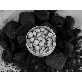 J&L Naturals Toothpaste Tablets | 62-Pack Travel-Friendly Toothpaste | Fluoride + Plastic Free, Vegan, Cruelty Free, Sustainable | Woman-Owned Small Business (Activated Charcoal, 62 Count (Pack of 2))