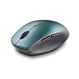 NGS BEE Blue - Kabellose Maus, Ergonomische Maus mit leisen Tasten, mit 5 Tasten und Scrollrad, drahtlose Verbindung 2.4 GHz, speziell für Rechtshänder, einstellbare DPI, Blau