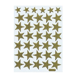 XIAXIN Waterproof Glitter PVC Star Sticker Set Weatherproof Waterproof Star Character Reward Suitcase Nameplate Landmark Locker TSS-602 (Gold)