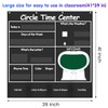 Auchq Circle Time Learning Center Pocket Chart, Heavy-Duty Kids Calendar