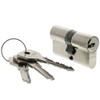 CISA 0E30007012 ASIX European Cylinder, Nickel Plated, 30/30 mm