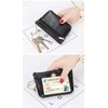 Credit Card Holder Keychain Wallet Leather Zipper Card Case for