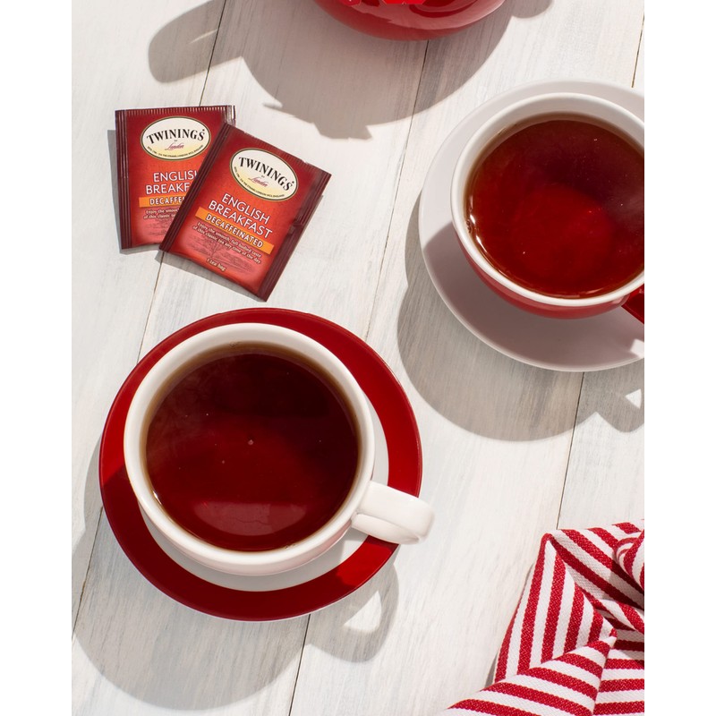 Twinings Decaffeinated English Breakfast Black Tea, 100 Individually Wrapped Tea