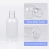 TrendBox 6 Pack Plastic Empty Bottles with Flip Cap for