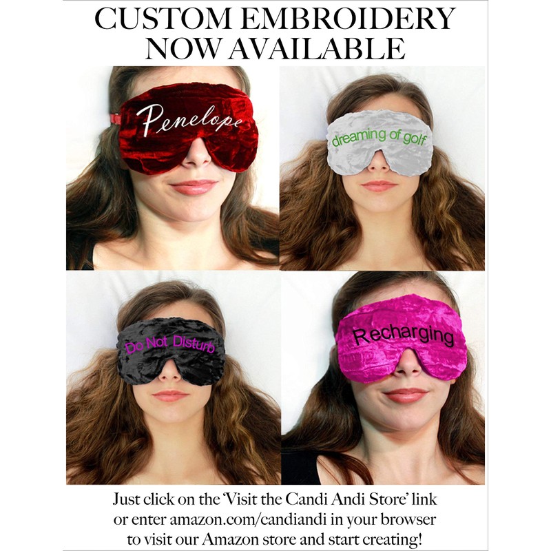 Candi Andi Luxe Handmade Blackout Sleep Eye Mask - Adjustable