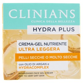 CLINIANS | Hydra Plus Ultra Light Nourishing Cream-Gel, Dermatologisch Getestet, Made in Italy, 50 ml