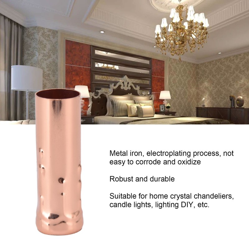 10Pcs E14 Metal Tube for Candle Lamp Holder Lamp Base