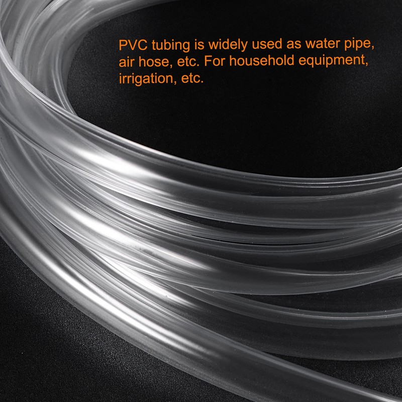 sourcing map PVC Transparent Hose Vinyl Hose 2 mm ID