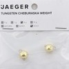 Jaeger Fishing Tungsten-Gewichte für Softbaits zum Barschangeln Tungsten Cheburashka Sinker