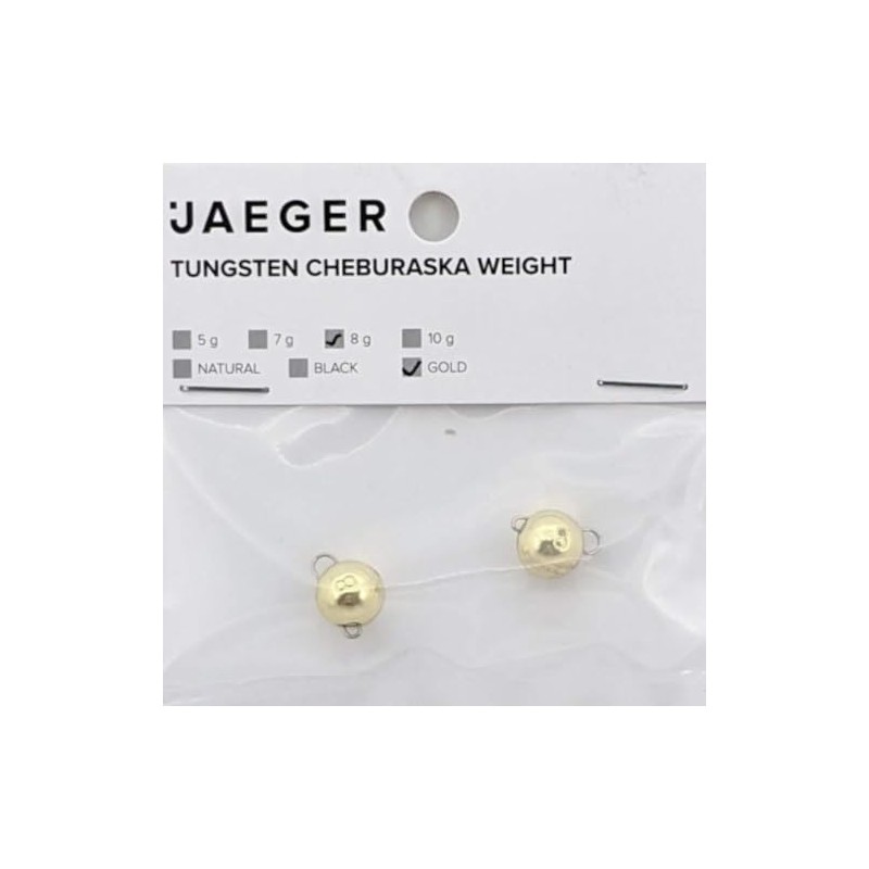 Jaeger Fishing Tungsten-Gewichte für Softbaits zum Barschangeln Tungsten Cheburashka Sinker