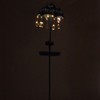 Solar Bird Feeder LED Floor Lamp with Feeding Tray Umbrella