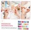 Hohopeti Nail Glitter Sequins for DIY Manicure Decoration Shiny Iridescent