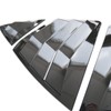 CYAuto New 2pcs Racing Side Rear Quarter Window Louvers for