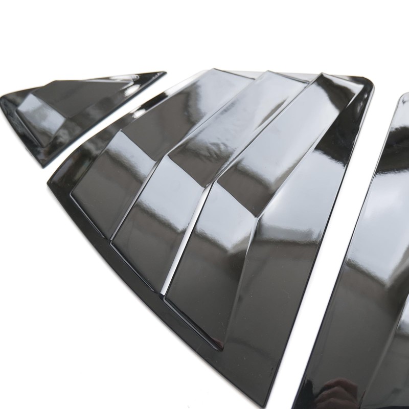 CYAuto New 2pcs Racing Side Rear Quarter Window Louvers for