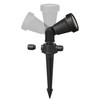 ledscom.de PIRK Outdoor Garden Spotlight with Ground Spike IP44 Black
