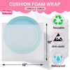 12"X 12" Cushion Foam Pouches, 100 Pack Foam Wraps Pouches,