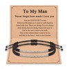 Shonyin I Love You Morse Code Bracelets for Men, Boyfriend