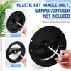 6 Pcs Round Ceiling Diffuser Plastic Key Handle, Vent Key