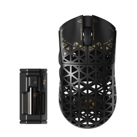 MAMBASNAKE M5 Ultra Carbon Fiber Wireless Gaming Mouse Ultra Light 39g±3 PAW3950MAX Wireless 8000hz 2.4g/bluetooth/USB-C Nordic52840(Black)