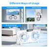 BEYOND BREEZE Twin Window Fan with Reversible Airflow and Intruder