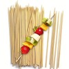 Palitos de Bambú para Brochetas, 30cm, 100 Piezas, para Barbacoa,
