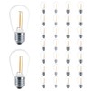 VISTERLITE 30 Pack S14 Edison Light Bulbs, Shatterproof LED Replacement