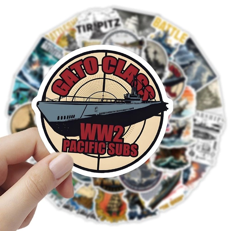 Ship Stickers 50 Pcs Vinyl Trendy Funny Sailing Stickers for